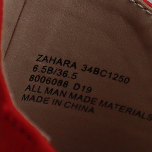 BCBGeneration Womens Size 6.5 Red Zahara Suede Slip On Flats Sandals - Picture 11 of 11